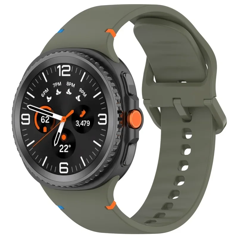 Enhanced Silicone Strap - Quick Breathable Wristband for Smartwatches, 44mm-40mm