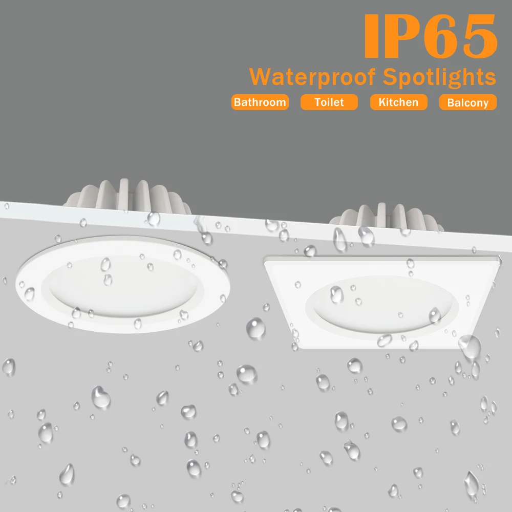 Faretti Da Incasso Impermeabili Ip65 Faretto Da Incasso A Soffitto A Led Antiriflesso Cucina Antiriflesso Bagno Doccia Illuminazione