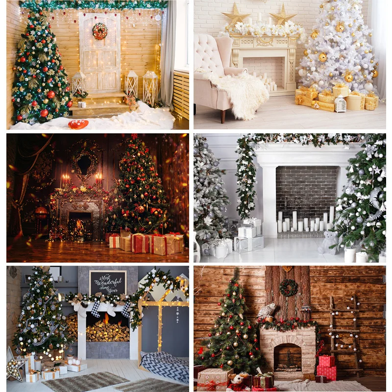 Vinyl Christmas Day Indoor Theme Photography Background Christmas Tree Children Backdrops For Photo Studio Props 712 CHM-124 zhisuxi vinyl photography backdrops props marble texture theme photo studio background 210203me 01