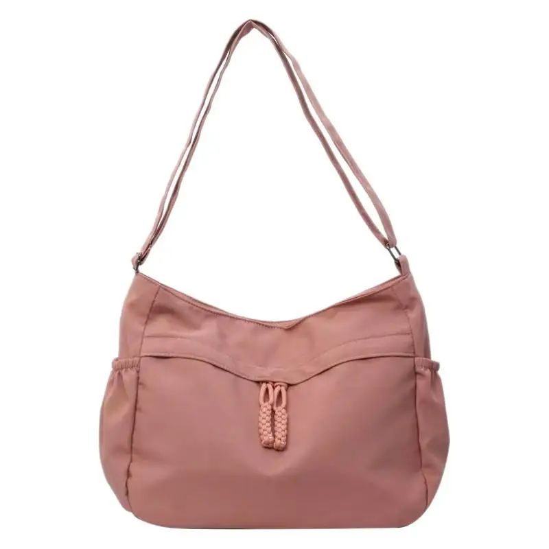 Casual Nylon Hobos Crossbody Bags Solid Zipper Women's Bags 2025 Fashion High Capacity Solid Color Single Shoulder Totes Bag