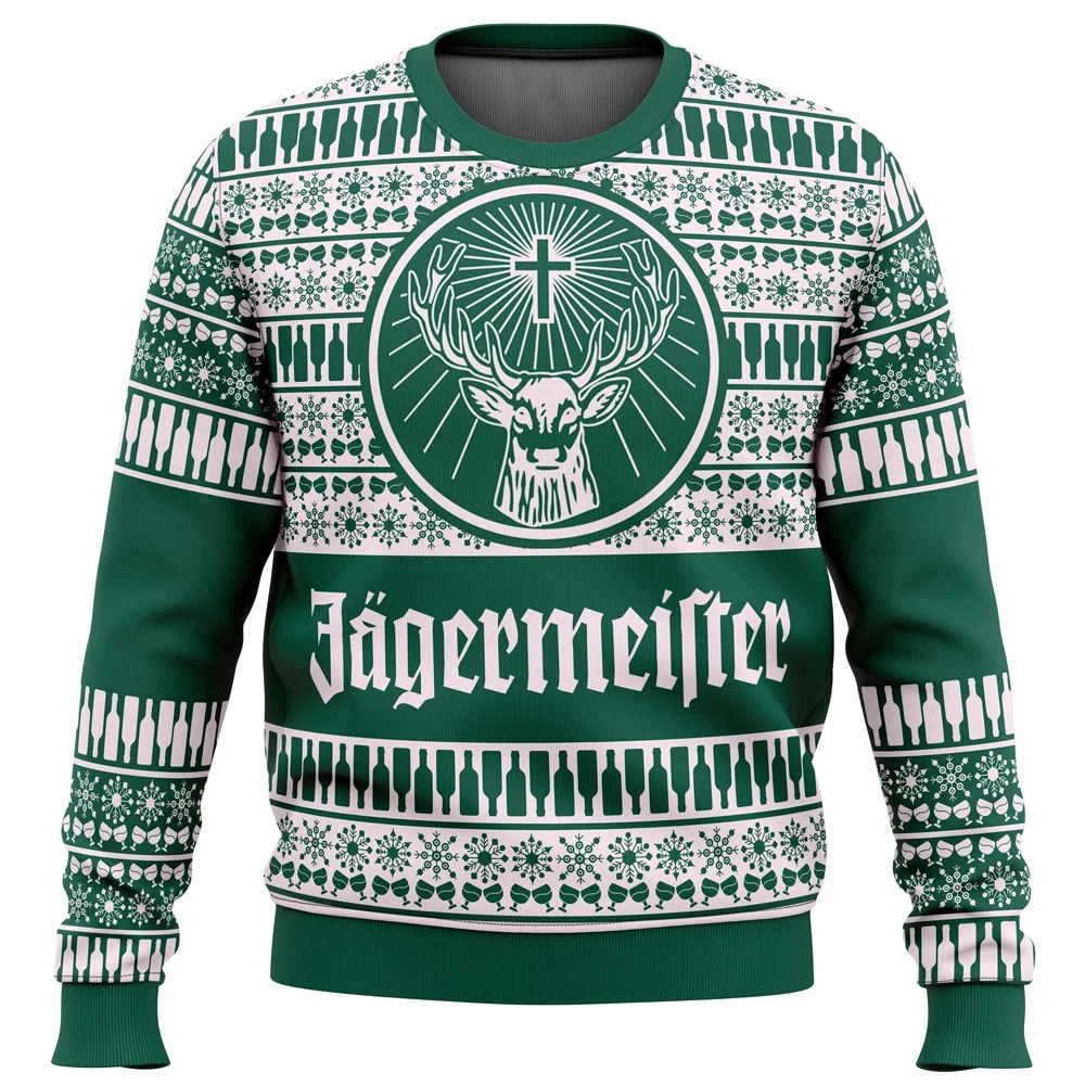 JagermeisterUglyChristmasSweaterChristmasSweaterGiftSantaClaus