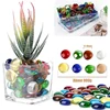 Mini Glass Gems, Mixed Colour Mancala Stones Flat Bottom Marble Beads For Home Decorative Art Craft Vase Filler Easy To Use 2
