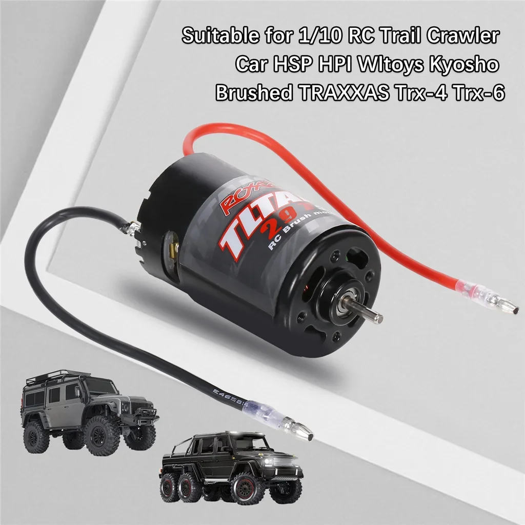 

550 щеточный Мотор 12T 21T 29T 35T 60A ESC для 1:10 RC Crawler Axial SCX10 AXI03007 JL 90046 Traxxas TRX4 TRX6 Запчасти для радиоуправляемых автомобилей и лодок