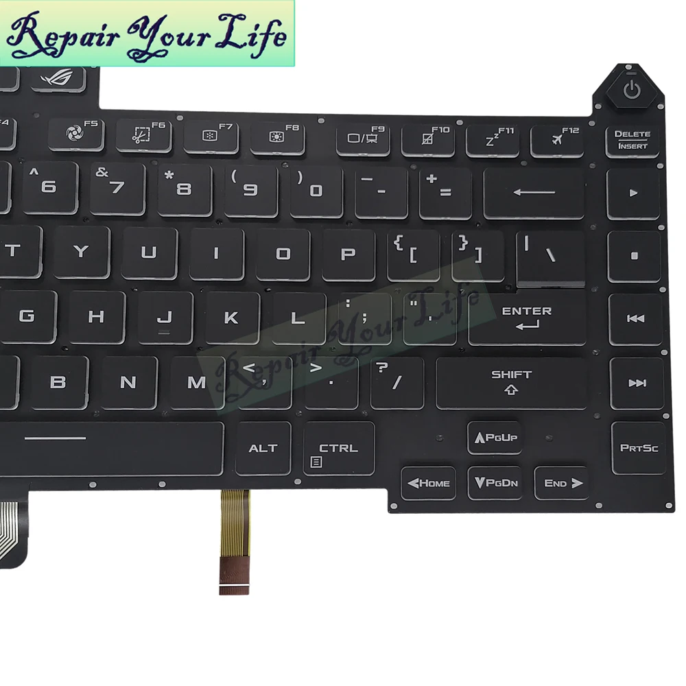 Teclado retroiluminado do portátil dos EUA G513,
