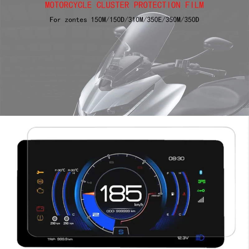 Strumento Cruscotto Protezione Antigraffio Pellicola Proteggi Schermo Per Zontes 150M/D 310M 350E/M 350D Zontes150D 150M 350D 350E 350M