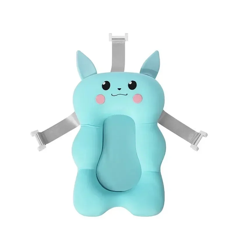Baby Bath Support Pad Baby Bath Seat Baby Bath Tool Baby Bath Cushion Portable Newborn Bath Anti-Slip Cushion Seat Infant Floating Bather Bathtub Pad Shower Support Mat Security