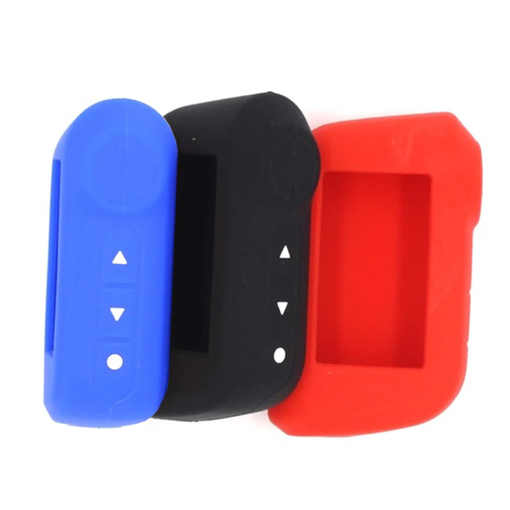 

1pc Silicone Auto Key Case for Starline A93 A63 Russian Version Two Way Car Alarm LCD Remote Controller Keychain Fob Cover