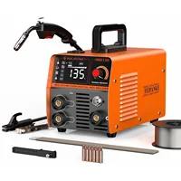 135A Flux Core MIG Welder 110V 3-IN-1 MIG/ARC/Lift TIG Welding Machine IGBT DC Inverter Gasless Welder Synergy Welding Machine 1