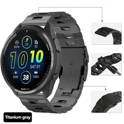 Premium 22mm Titanium Watch Strap - Enhanced Durability & Comfort - 22mm Watch Band (Titanium Grey)