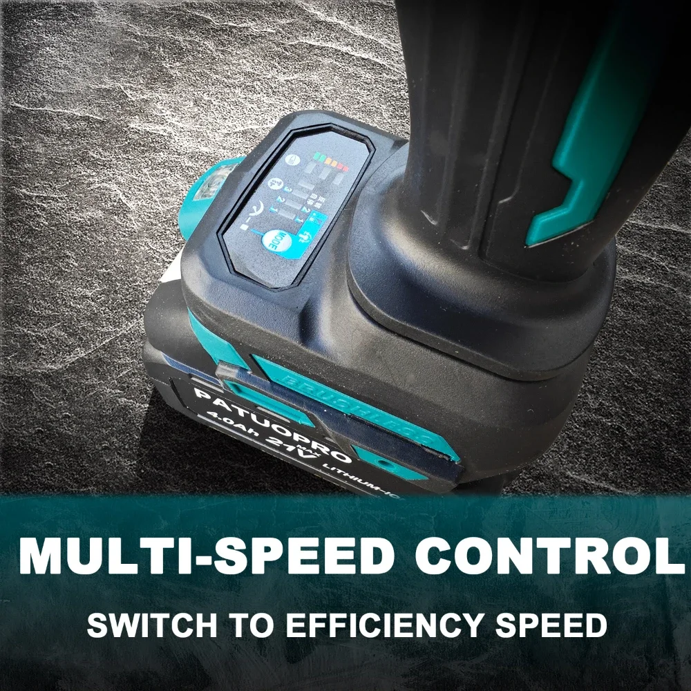 21V Brushless Cordless Wrench Max 2000N.m Electric Impact Wrench Rechargable Power Tools For Makita 18v Battery(No Battery) 6