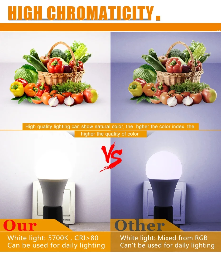Smart LED Light Bulbs 10W A60 RGBW 220V