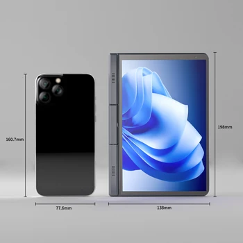 CRELANDER P8 8 Inch Mini Laptop Touchscreen Rotating 360 Degree Intel Alder N100 12GB WiFi6 Notebook Tablet PC Protable Laptops 6