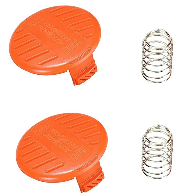 Replacement Spool Cap Covers With Spring For Black+decker Trimmer Weed Eater  New - Tool Parts - AliExpress