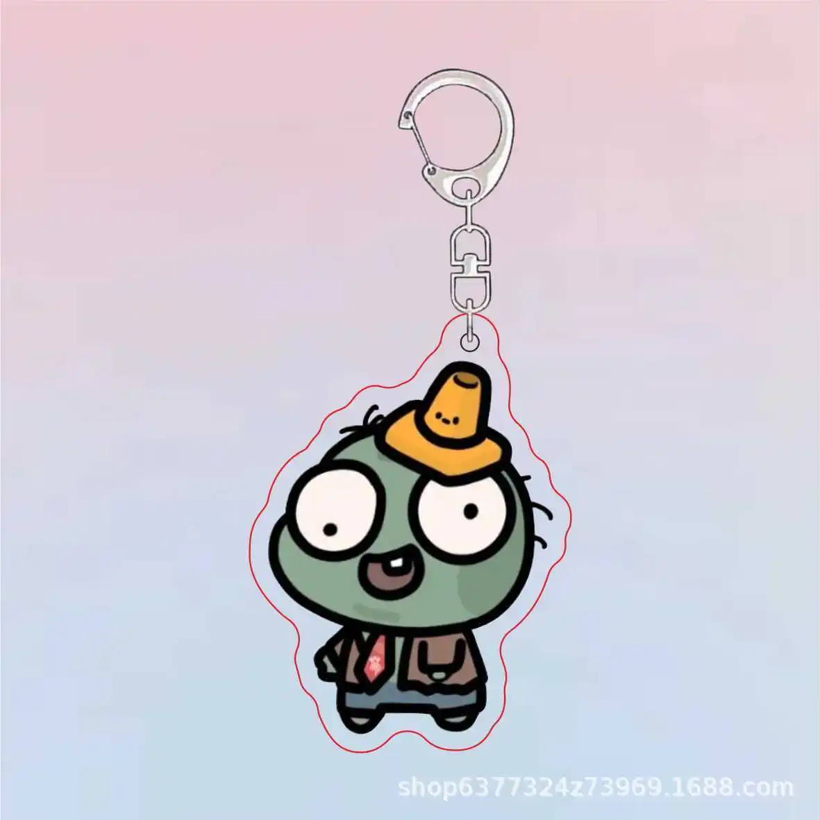 Acrylic Cute Keychain - Plants Vs Zombies Theme - Girls Gift & Bag Charm Souvenir Pendant