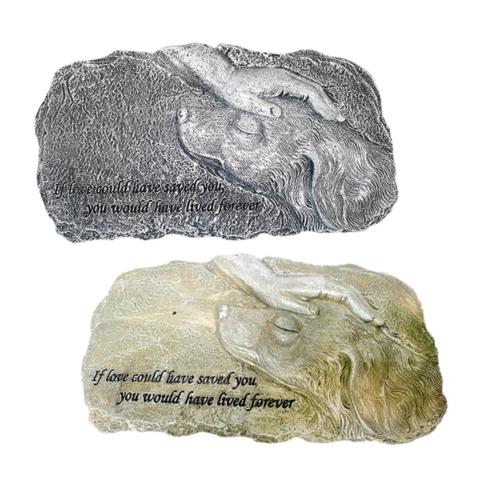 Memorial plaque dog headstone weather resistant indoor outdoor loss of dog gift