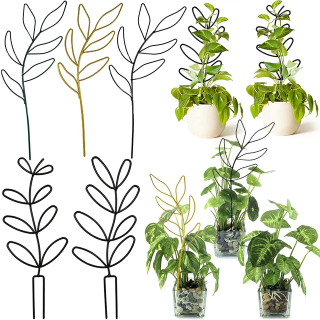 Levél Alakú Növényi Rácsos Fémhuzalt Tét Hegymászó Tartó Állvány Cserepes Növények Keret Beltéri Otthoni Kerti Dekorációhoz