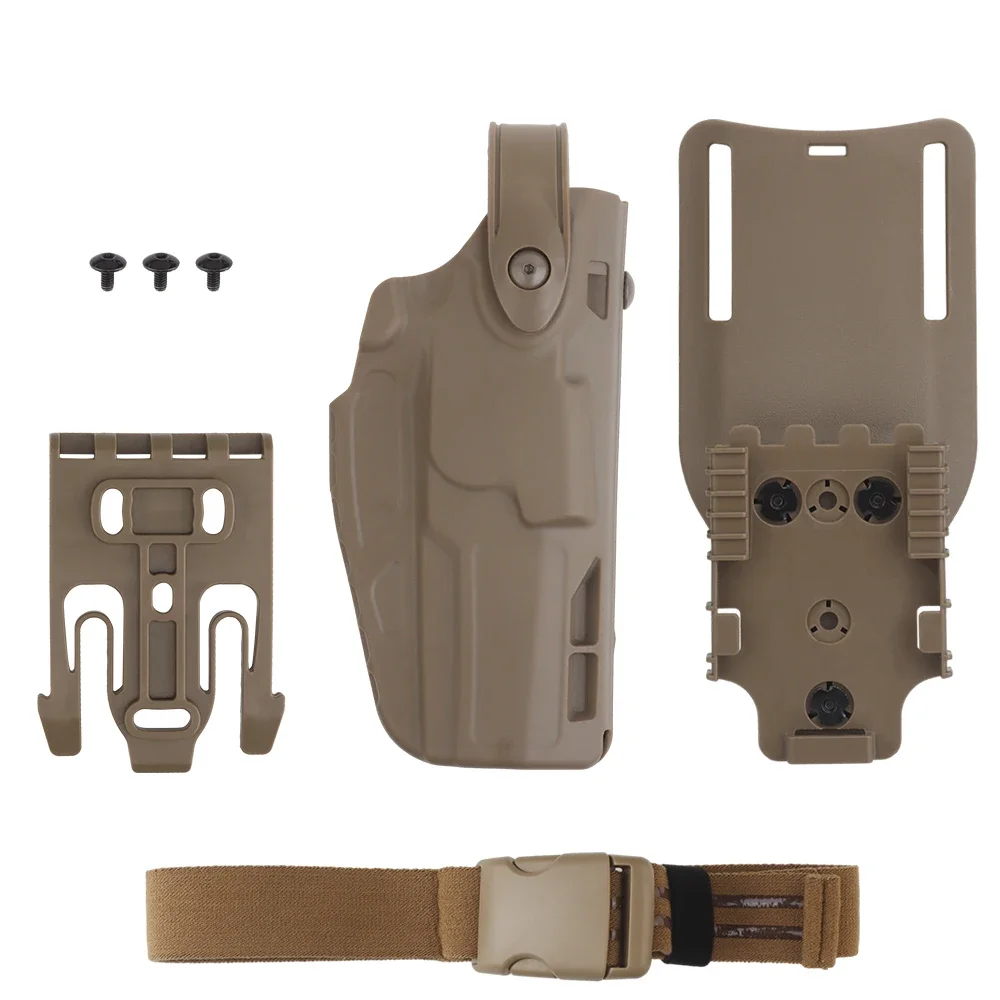 Tactical Pistol Holster For P320 M17/M18 Hunting Holster Quick Release QLS Paintball Airsoft Holster Adaptation Belt