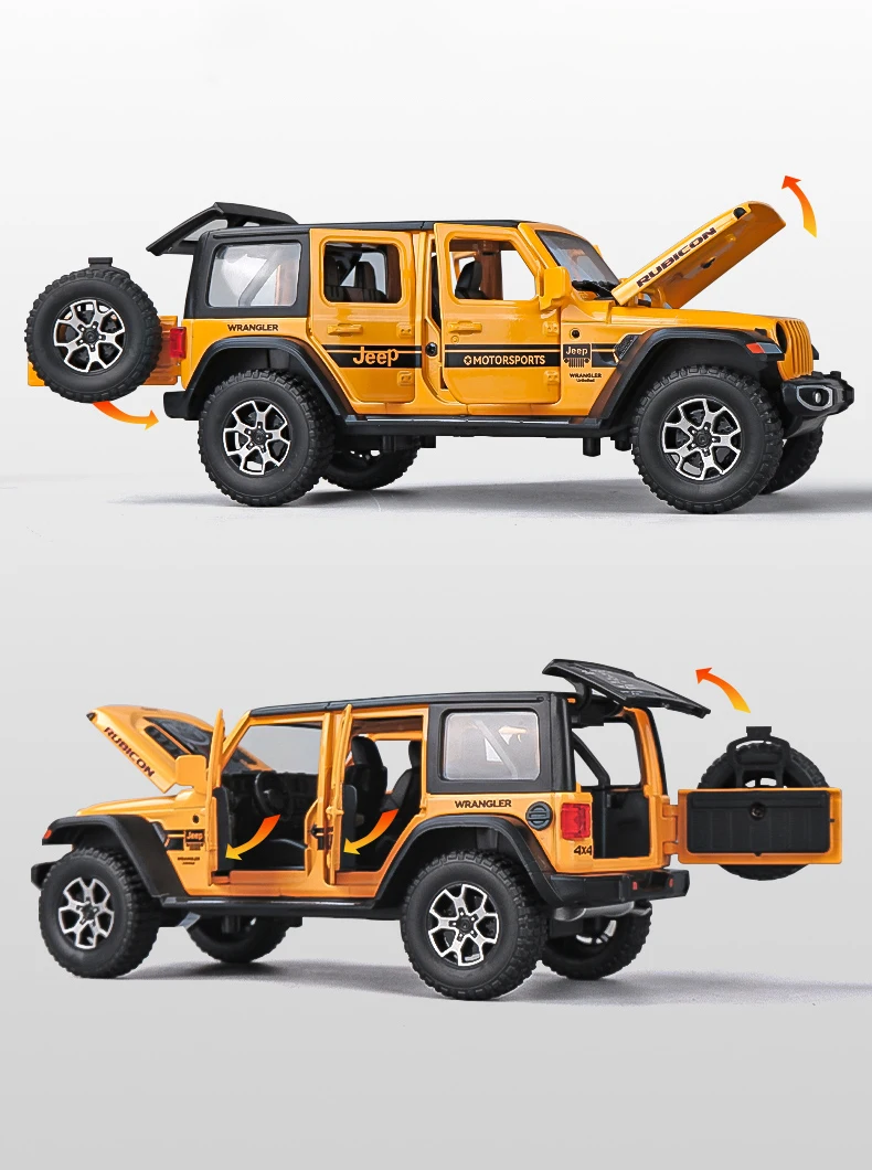 Jeep Wrangler Rubicon 1:22 Ölçekli Model Araba 