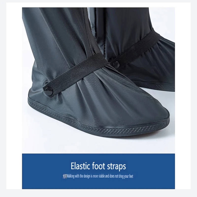 Reusable Motorcycle Scooter Dirt Bike Rain Shoes Cover Non-Slip Boot Covers Unisex Bicycle Shoes Protectors For Rainy Snowy Day