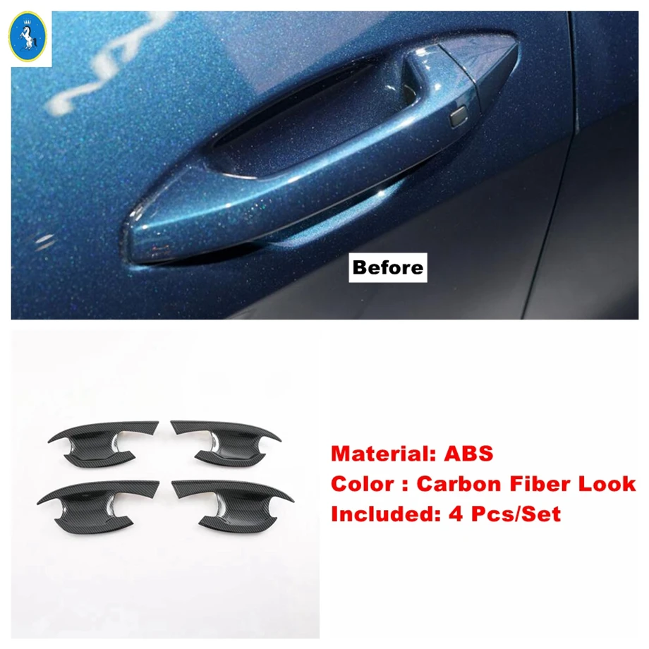 thumbnail image 1 of Espejo retrovisor de fibra de carbono para automóvil, manija de puerta, cubierta de tanque de aceite y gas, accesorios embellecedores para Kia Sportage NQ5 2022 2023 2024, 1 of 5