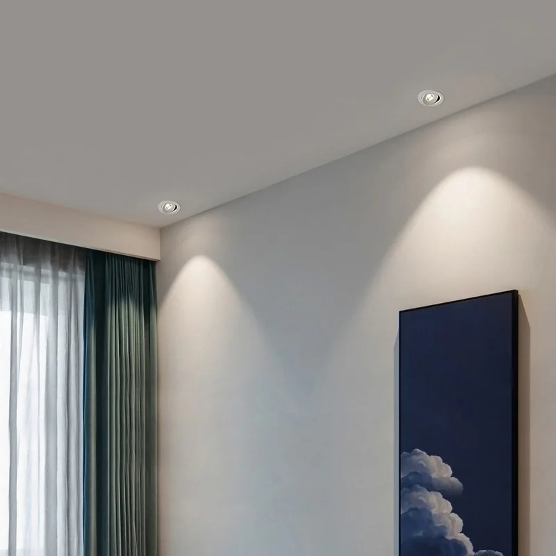 Embedded COB Spotlights Rotate 360 Degrees 6W-25W LED Bedroom Shop Corridor Ceiling Concealed Installation led downlight recessed ceiling spotlight ceiling lamps