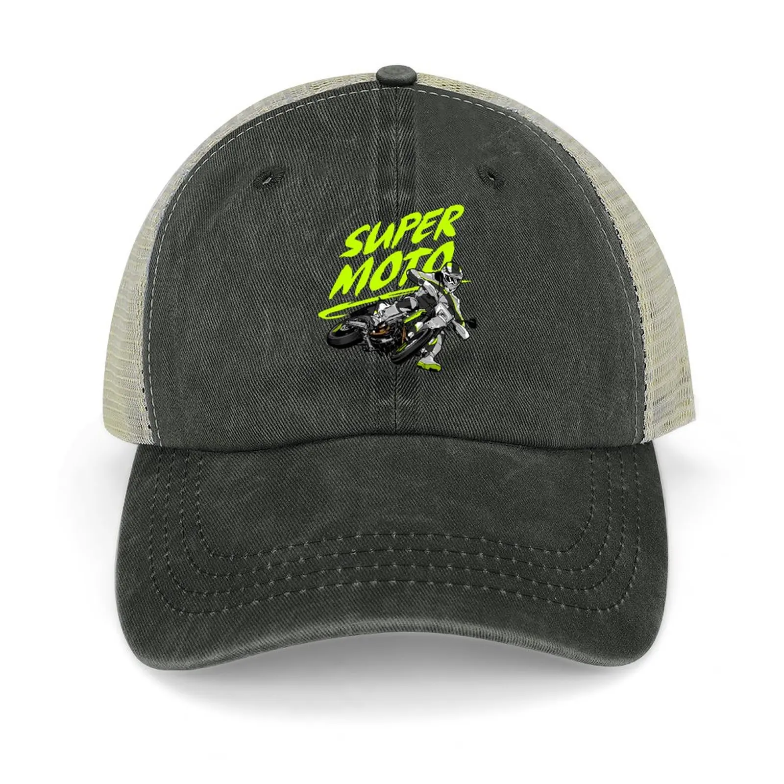 

Supermoto Dirt Bike Racing Outdoor Motocross Cowboy Hat Sun Cap New In Hat western Hat Men Golf Wear Women's