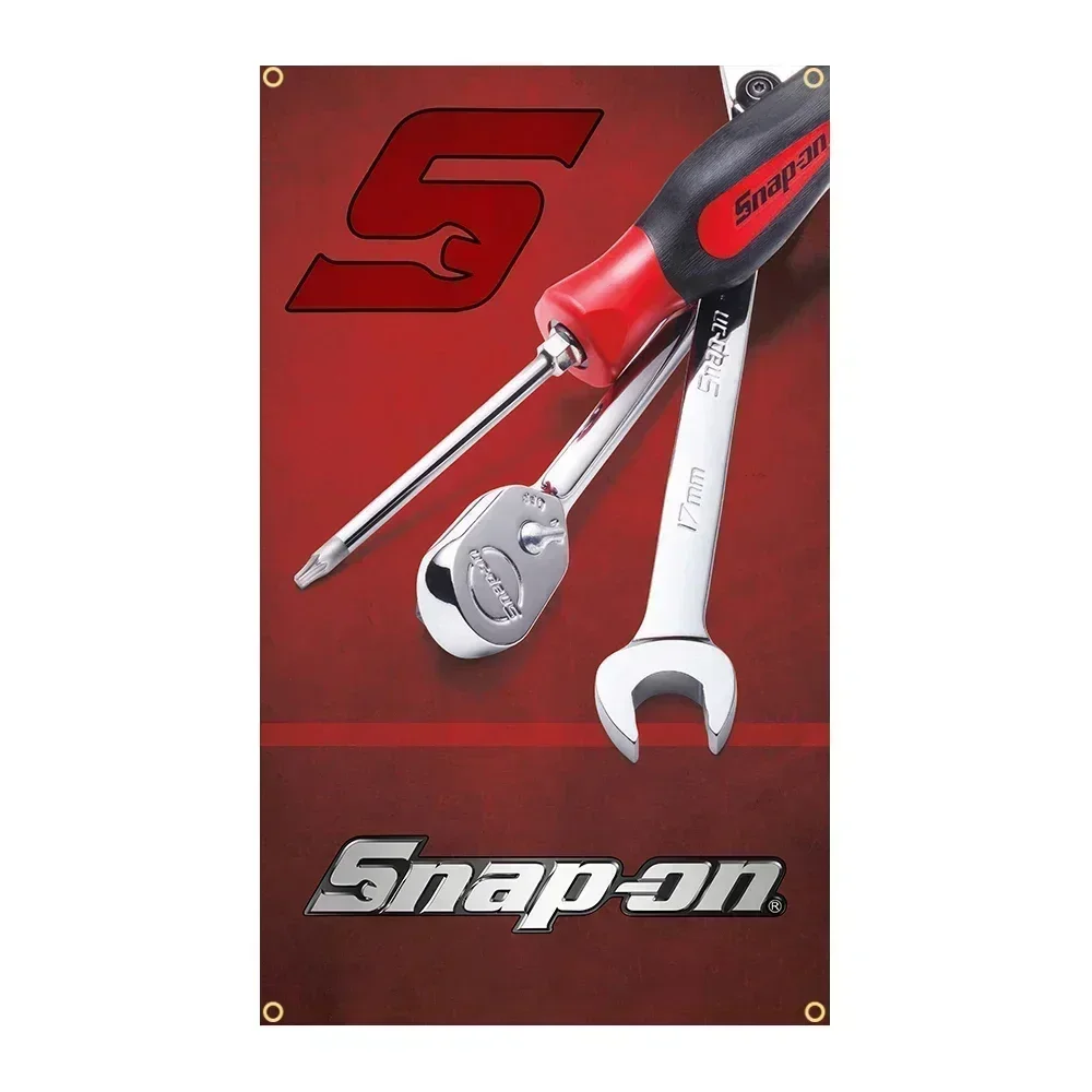 

90X150cm Snap On Tools Flag Racing Car Decoration Banner Garage Tapestry Jemony 1 Banner For Decor