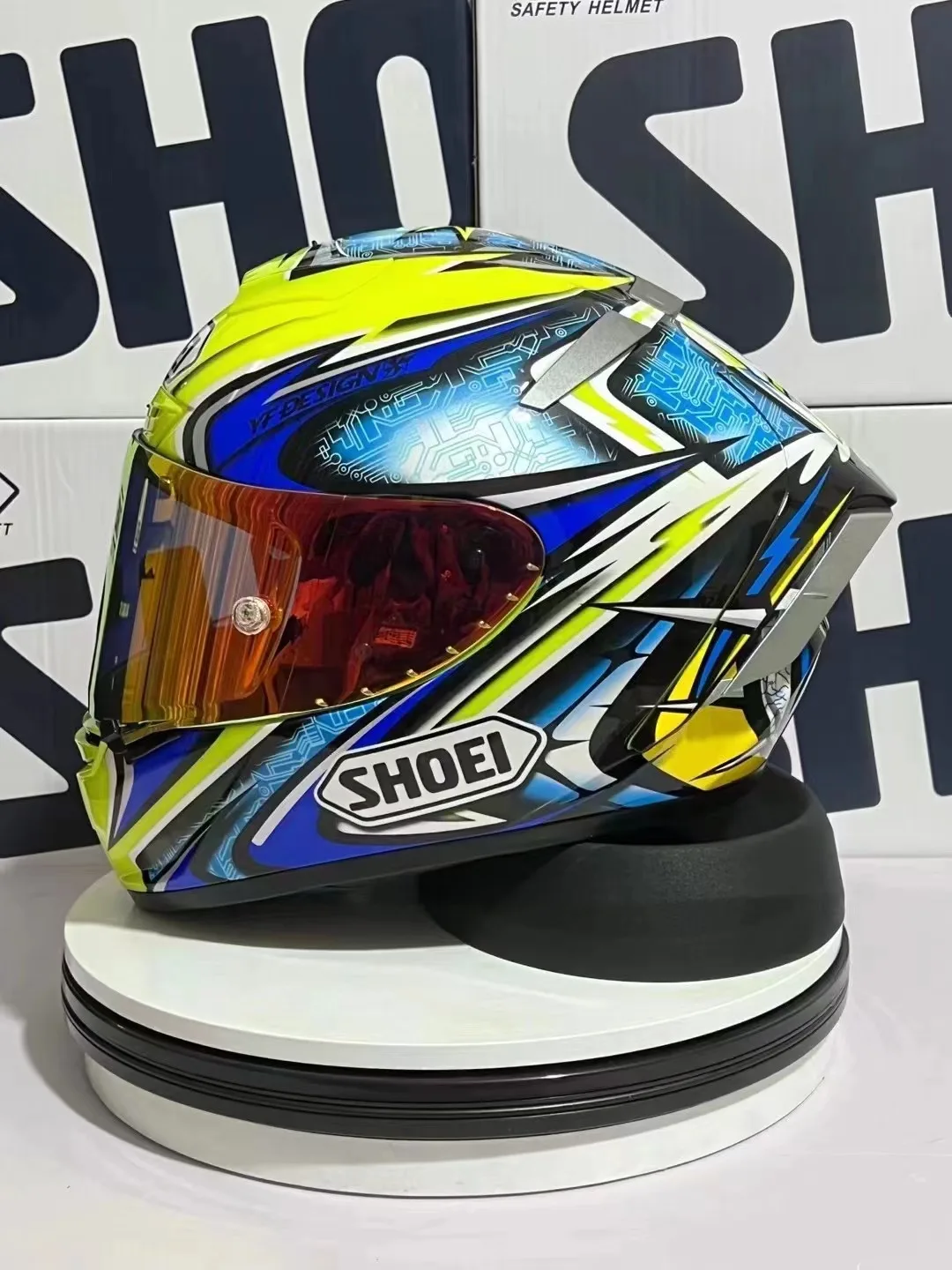 Full Face Motorcycle helmet shoei X14 YELLOW daijiro Riding