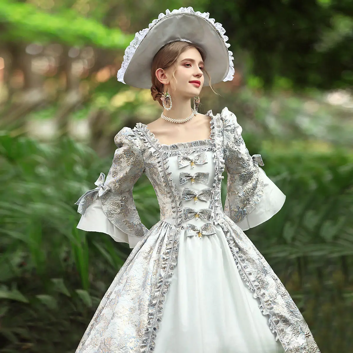 Amazon.com: Medieval Princess Dresses for Women Cosplay Renaissance Costumes  Rococo Victorian Ball Gown French Court Lolita Dress Gray : Sports &  Outdoors