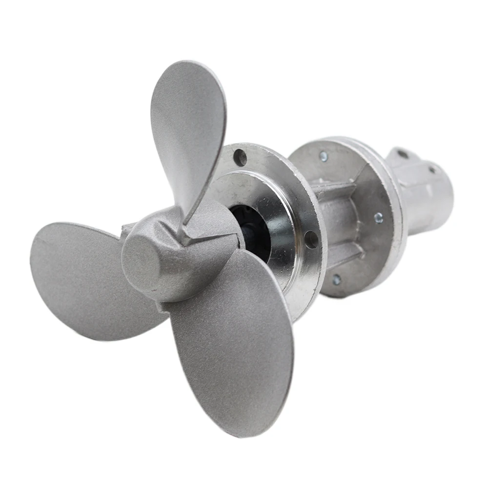 DIY Gasoline Lawn Mower Modified Boat Propeller Grass Trimmer Brush