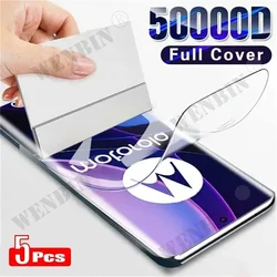 5-Pack Hydrogel Film Full Cover Screen Protector for 5Pcs Hydrogel Film (Moto Edge 50 Fusion)