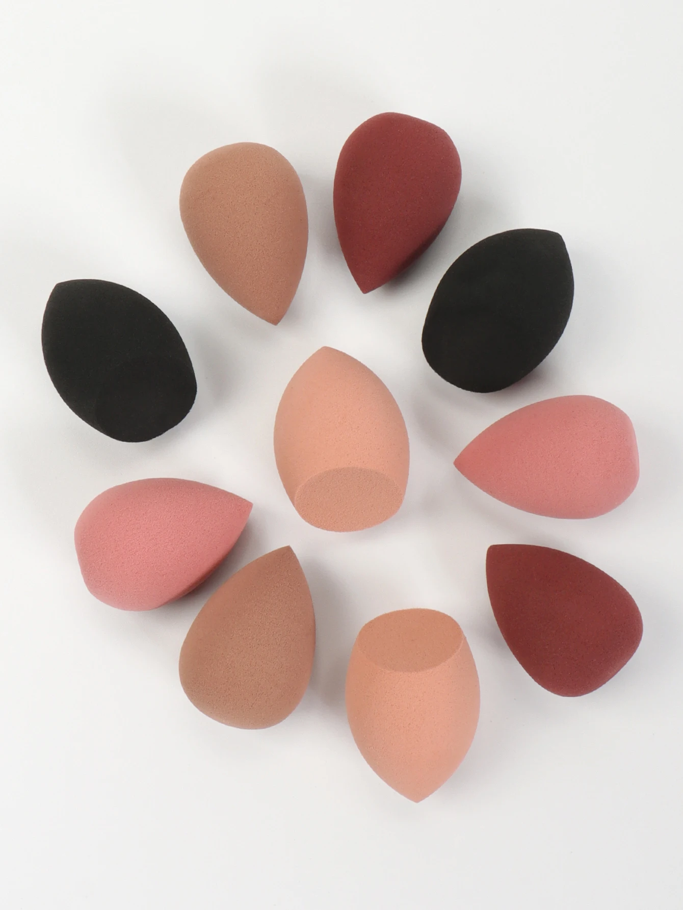10 件 Mini Makeup Sponge Powder Puff Beauty Sponge for Makeup Concealer Liquid Foundation Face Cosmetic Puff Make up Sponge 4