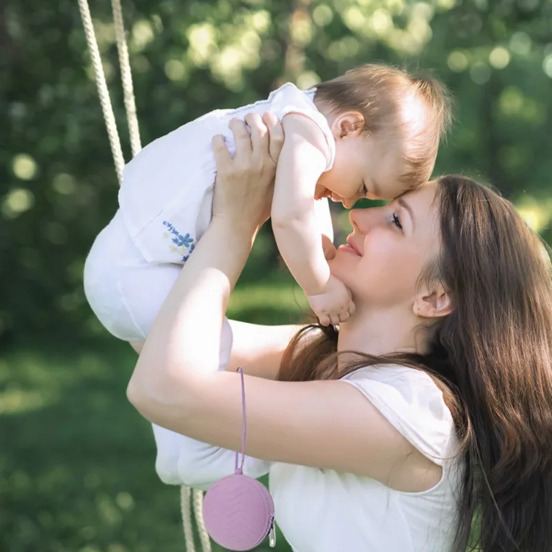 Zipper Silicone Baby Pacifier Case Soother Storage Box for Newborns Portable Nipple Holder Teat Attachment Mini Coin Key Bag