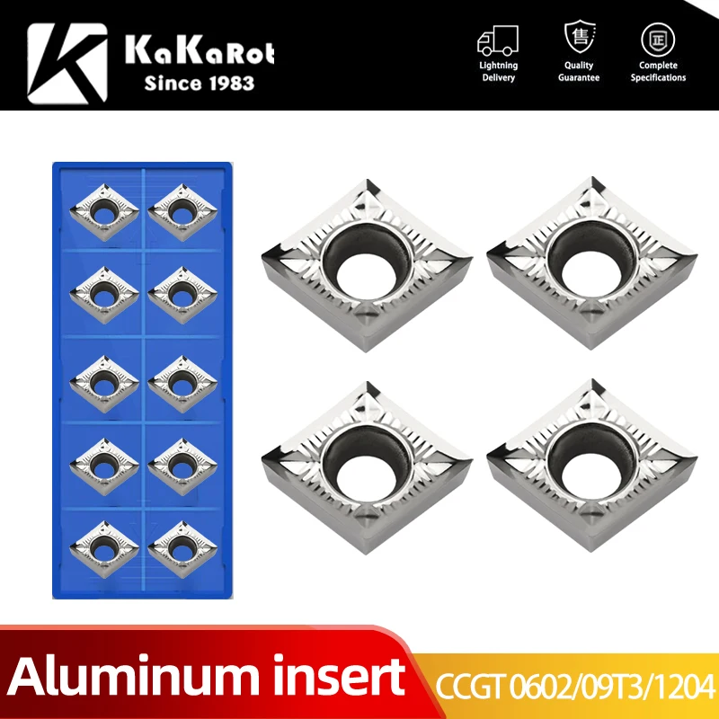 Kakaroth Inserto In Alluminio CCGT060202 AK H01 CCGT060204 CCGT060208 CCGT09T302 CCGT09T304 CCGT09T308 CCGT120402 CCGT120404 CCGT12040