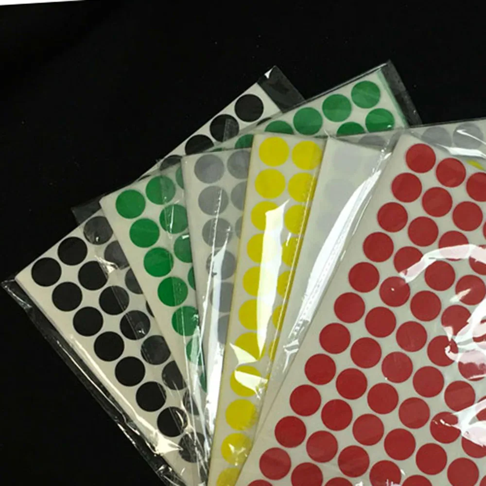 

10 mm Self Adhesive Decals Stationery Marker stickers Circle Dot Labels Color Coding Labels Circle stickers Round Stickers