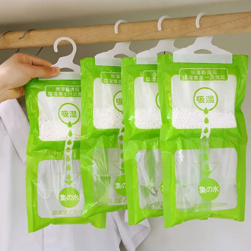 Wardrobe Dehumidifying Bag Cabinet Moisture Absorber Hanging Antihumidity Bags Dry Bag Eco Friendly Closet Dehumidizer