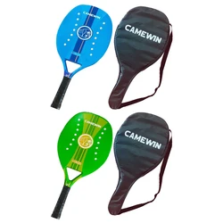 Professional Carbon+Glass Fiber Beach Tennis Racket Soft Racquet Outdoor Sports Interactive Game Accessories for Player
