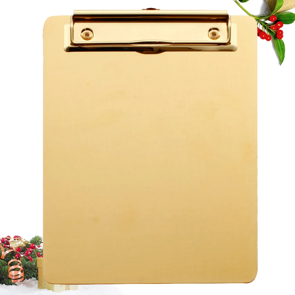 

New A4 File Folder Clipboard Practical Writing Pad Memo Clip Board Double Clips Organizer for School Office Stationary