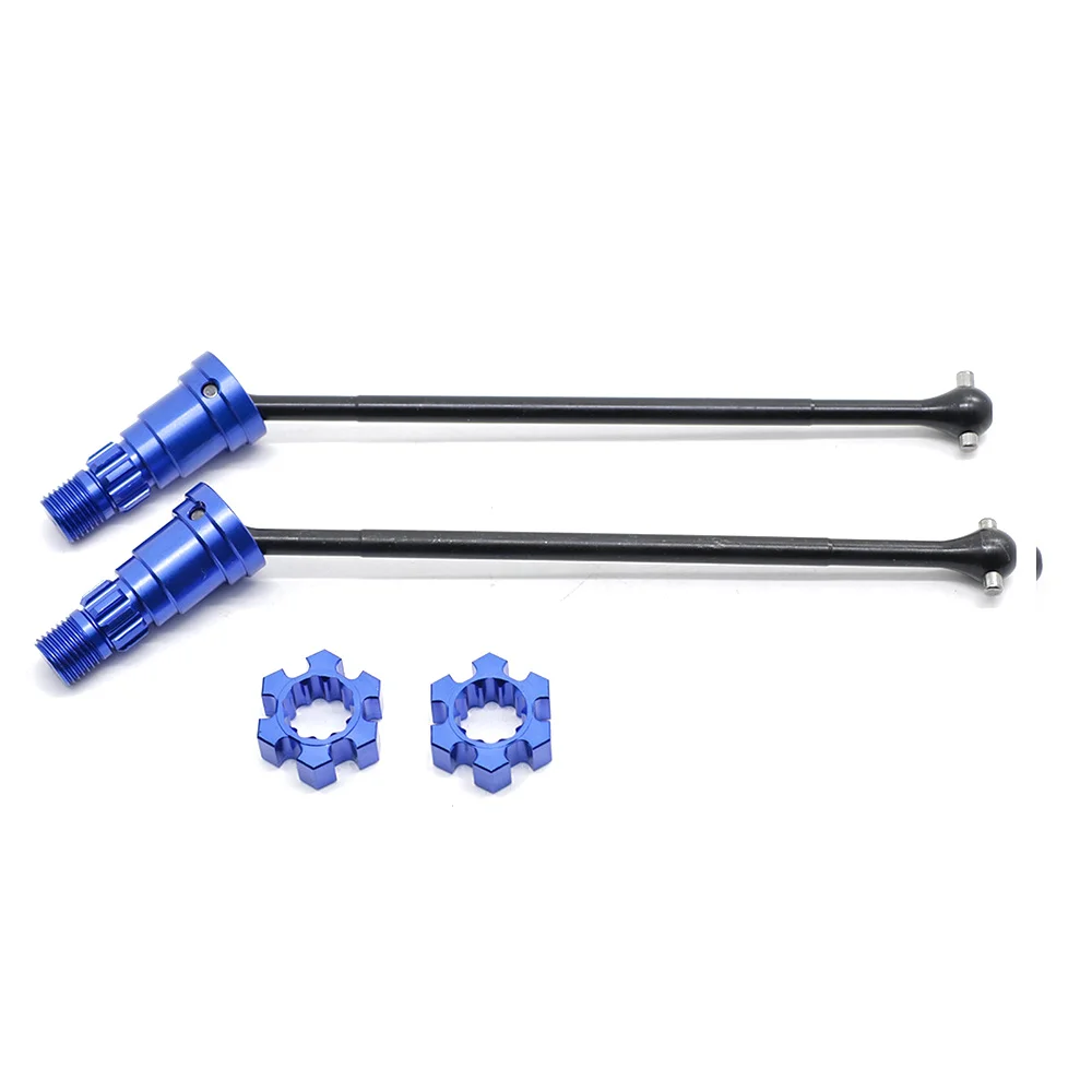 2PcsMetalFrontRearDriveShaftCVDforTraxxasXMaxxXMAXX6S8S1