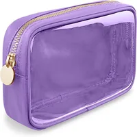 Pvc Cosmetic Bag Fashion Transparent Storage Makeup Bag Shell Large Capacity Makeup Pouch Travel 2