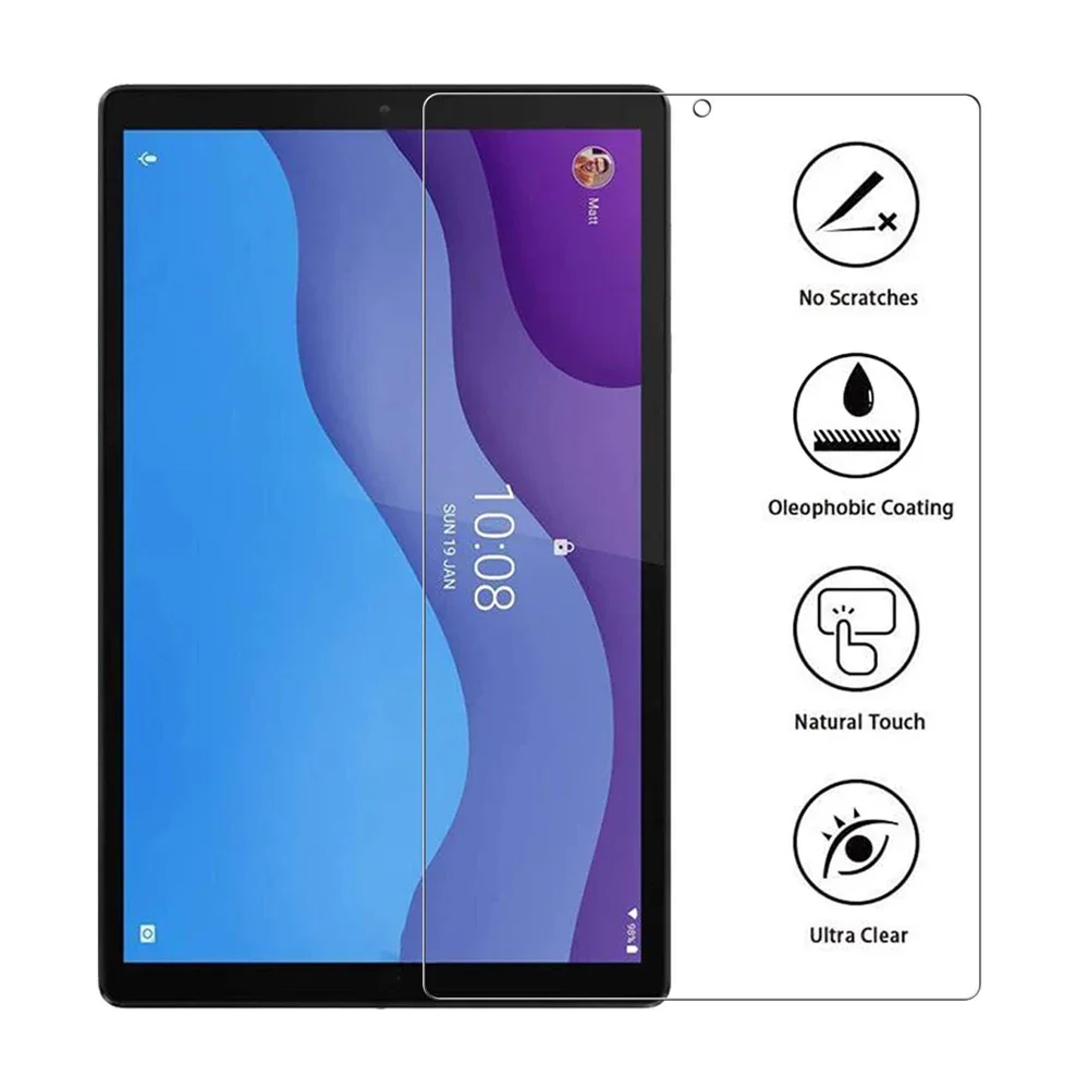 Premium Screen Protector for 10.1 Tablet - Anti-Scratch HD Tempered Glass Film