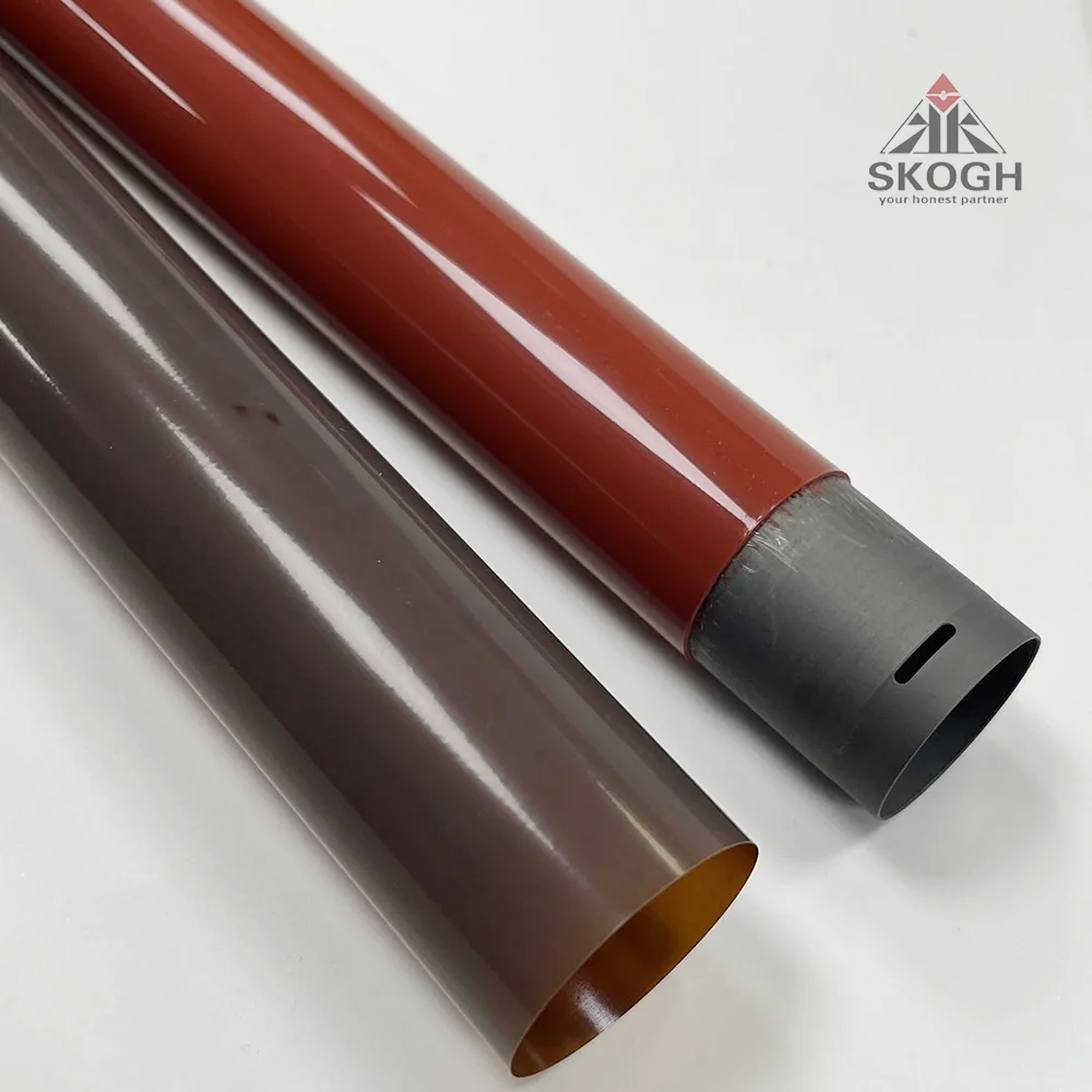 1Set Upper Fuser Roller + Fuser Film Sleeve For Xerox WC 6600 6605 C400 C405 Spare Parts