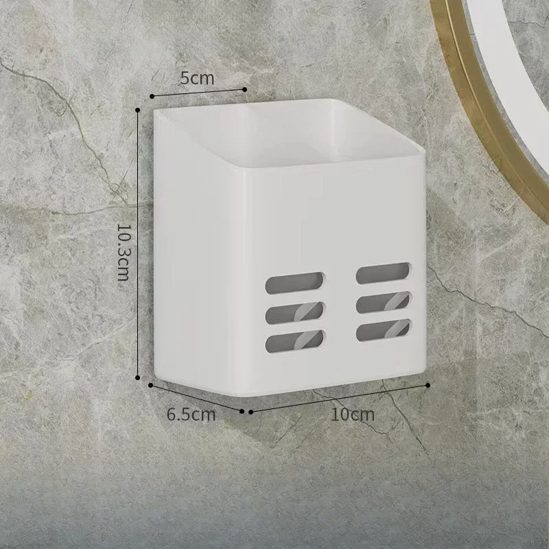 Bathroom Shelf Makeup Storage Organizer No Drill Toiletries Shelves Wall Mount Comb Skin Care Product Rack Accessories