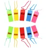 Mini Plastic Whistle with Rope for Kids Professional Football Soccer Basketball Cheerleading Referee Whistle Children Toys Gifts 5