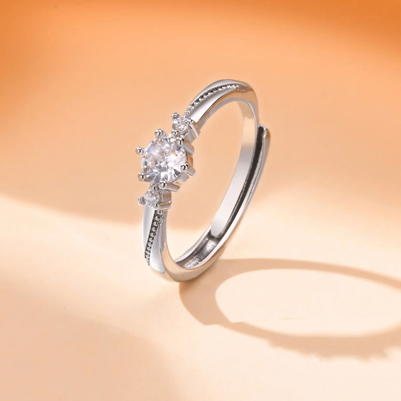 Women Solitaire Ring Wedding Engagement Anniversary Gift