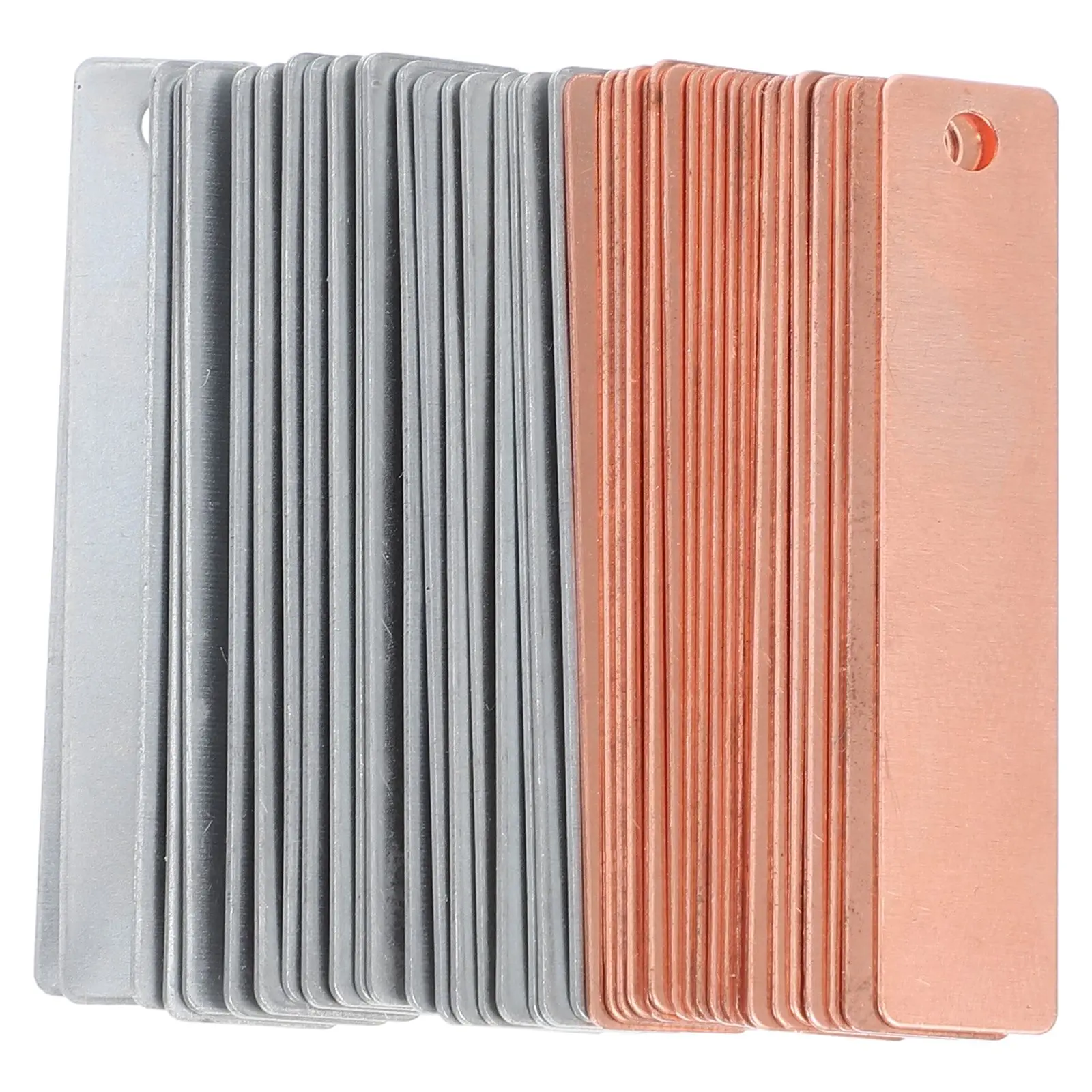 1 세트 구리 아연 시트 스트립 과일 실험 재료 장난감 용품 전기 도금 금속 시트 아연