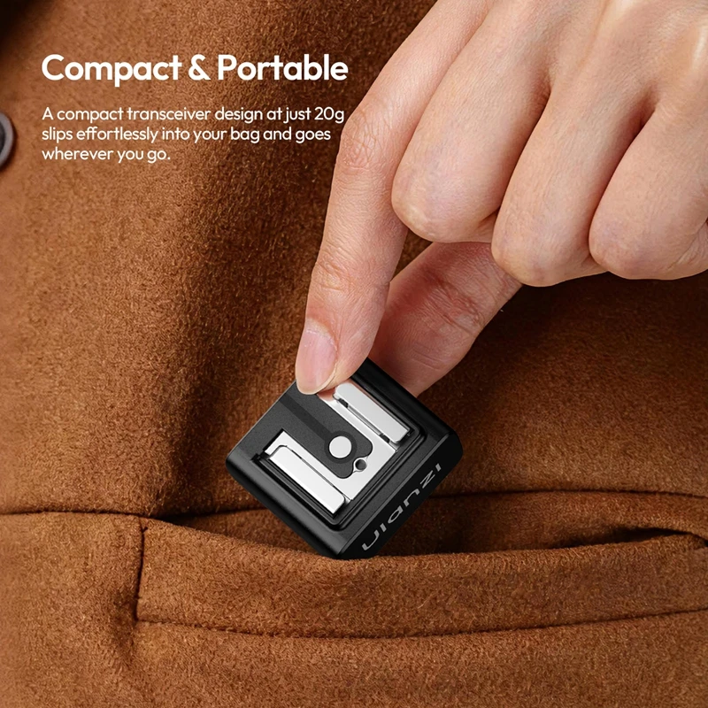 Ulanzi LA10 Mini Flash Trigger with Hot Shoe Mount 8m Stable Connection for Digital Cameras Flash Lights Outdoor Livestreaming