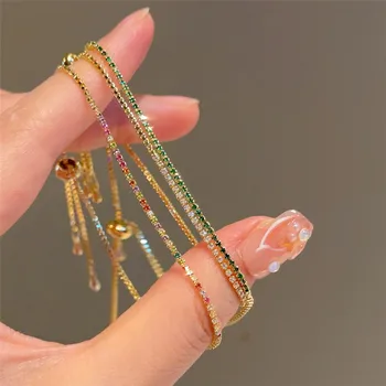Rainbow Zircon Tennis Bracelet 1