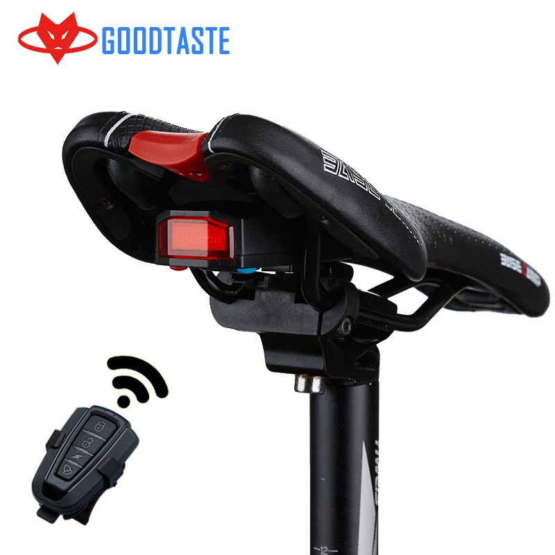 

Bicycle Wireless Anti A6 Alarm Lock Bike Remote Control Rear Light Antusi Bell Cycling Safety Taillight Bicicletas Smart Lamp