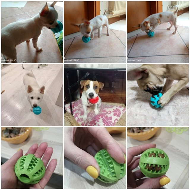 Rubber Tooth Cleaning Snack Ball For Dogs Indestructible Dog Toy For Large Dogs Soft Pet Chew Toys Interactive Dog Accessories 2
